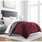 Rgrvsdwnaltcmftttxlbgdygry Sleep Restoration Goose Down Alternative Comforter Reversible 080119077254