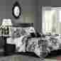 Rich Black Master Bedroom Bedding Luxury King Size 7 Piece Comforter Set 701354878962