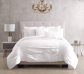 Riverbrook Home 679610827927 Juvenile Bedding Comforter Set Twin Allison - White 4-piec
