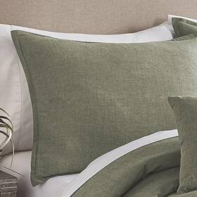 80315 Riverbrook Home Crosswoven Comforter Cover Set Sage King 6piece