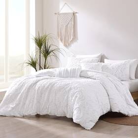 88489 Riverbrook Home Urban Casual Comforter Set Queen Rhapsody - White 5 Piece