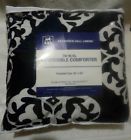 85788 Rn Residence Hall Linens White And Blue Twin Xl Reversible