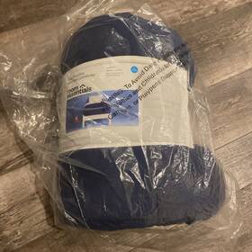 Room Essentials 191908541105 Faux Shearling Microfiber Comforter Size Twin/twin Xl Navy Blue
