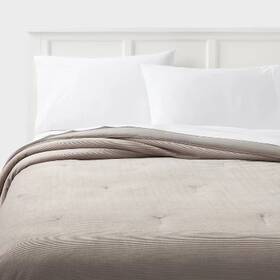 89195745 Room Essentials Corduroy Comforter Solid Ribbed Texture Light Gray Full/queen 89195745 Room Essentials Corduroy Comforter Solid Ribbed Texture Light Gray Full/queen
