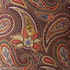 Rose Tree Clearmont Queen Comforter Set 6p Pillows Paisley Floral Red Gold Blue 739415263785