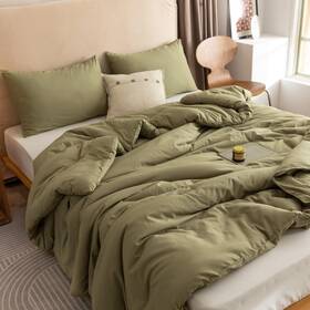 Rosgonia 445012777787 Comforter Full Size For Girls Boys Teens Olive Green 3pcs 1 Com