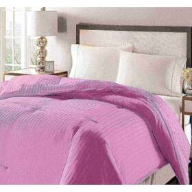 011866 Royal Luxe Oversized Damask Stripe Down And Feather Comforter Lilac