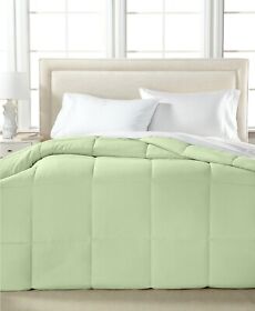D07111 Royal Luxe Full Queen Comforter Lightweight Down Alternative Sage Green