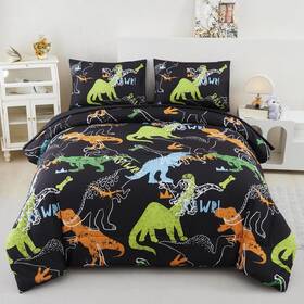 B0fmj3yfdx Rynghipy Dinosaur Comforter Set Full Size 3pcs Bedding For Kids Boy