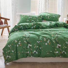 Rn187 Rynghipy Queen Bedding Set For Girls Green Tree Branches Print Comforter Sets Farmhous