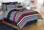S090109 Izod Varsity Stripe Navy Red