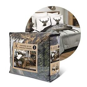 60417.3dq.02 Safdie Full Queen Deer In Snowy Forest Comforter Set