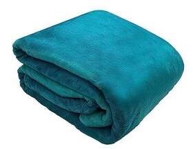Sam Salem And Son 748279187090 Plush Flannel Bed Blanket - Soft Lightweight Twin/twin Xl 66 Inch X 90 Teal