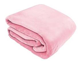 Sam Salem And Son 748279187144 Plush Flannel Bed Blanket - Soft Lightweight Full/queen 90 Inch X Blush