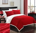 Sb4807-an Chic Home Piece Lancy Ultra Plush Micro Marsala 840444148070