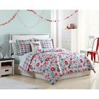 Sbtc18cmfb166k Unbranded Pink Blue Green Plaid Floral Piece Comforter Bedding Set