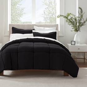Serta 081806611669 Simply Clean Ultra Soft Hypoallergenic Solid 2 Piece Comforter Set Twin Xl