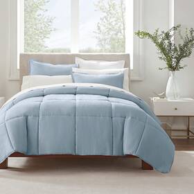 Serta 081806611782 Simply Clean Ultra Soft Hypoallergenic Solid 2 Piece Comforter Set Twin Xl