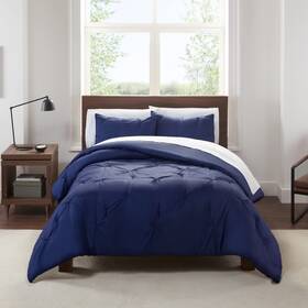 13513000365 Serta Simply Clean Soft Lightweight Pinch Pleated 2 Piece Hypoallergenic Comforter