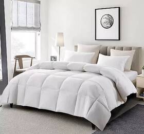 Serta 788904039592 White Goose Feather And Down Comforter - Perfect All Seasons Warmth King