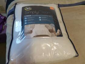 81450548 Serta Twin/twin Xl 2pc Simply Clean Comforter Set Blush