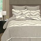 38237cs4grc Set 8pc Greycream Fashions King Zigzag Home Intl.