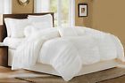 Sidney Piece White Embellished Complete Comforter Set Full 675716436575