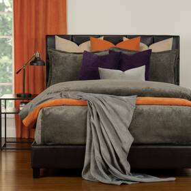 Siscovers 671826120830 Mixology Padma 9 Piece Bed Cap Comforter Set With Sewn Umber Queen