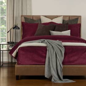 Siscovers 671826121257 Mixology Padma 6-piece Bed Cap Comforter Set With Sewn Wine California King