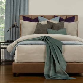Siscovers 671826123350 Mixology Padma 9 Piece Bed Cap Comforter Set With Sewn Harbor Gray California Ki