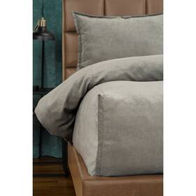 Siscovers 671826124647 Mixology Padma 3 Piece Bed Cap Comforter Set With Sewn Smoke King