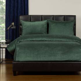 Siscovers 671826126153 Mixology Padma 3 Piece Bed Cap Comforter Set With Sewn Emerald California King