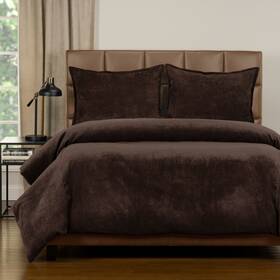 Siscovers 671826127693 Mixology Padma 5 Piece Bed Cap Set With Sewn Corners Coffee Bean King