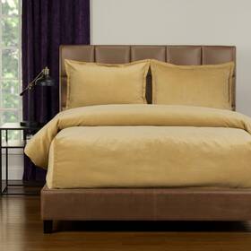 Siscovers 671826128133 Mixology Padma 3 Piece Bed Cap Comforter Set With Sewn Old Gold Queen