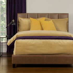 Siscovers 671826128188 Mixology Padma 5 Piece Bed Cap Set With Sewn Corners Old Gold Queen