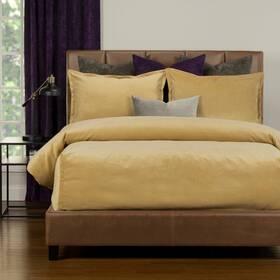 Siscovers 671826128294 Mixology Padma 7 Piece Bedcap Comforter Set Old Gold King