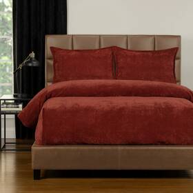 Siscovers 671826128614 Mixology Padma 3 Piece Bed Cap Comforter Set With Sewn Bronze Twin