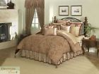 Skirt Gold Garnet 4 King Shams Castille Bedding Pc Set Red Veratex Comforter