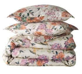 Sky 194145660028 Harper Autumnal Floral Comforter Cover Set King 2 Sham 300 Thread C. Nwt