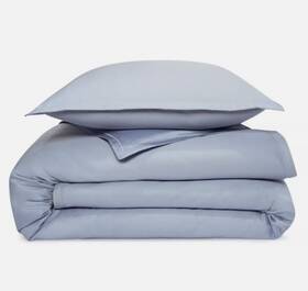 Sky 733002484898 Blue 500tc Sateen Wrinkle Resistant 3-piece Comforter Cover Set Full/queen