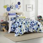 Skye Bluebellegray 3pc Bluebellgray Full Queen Comforter Pillow Shams Watercolor Blue Green 734737421158