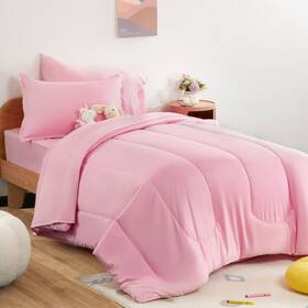 Sleep Zone 840199205929 Twin Bedding Comforter Set - Super Cute And Soft 5 Pieces With Comf
