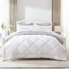 Sleep Zone 840199207886 Queen Comforter Duvet Insert Down Alternative Reversible Lightwei