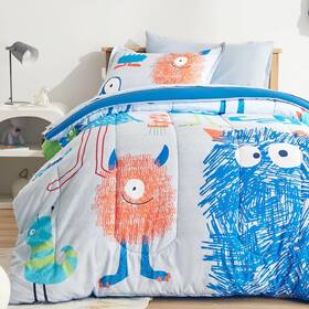 B0cs2tjtn1 Sleep Zone Kids Bedding Comforter Set Full/queen Size - Super Cute Soft