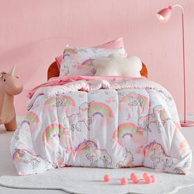 Y-j615 Sleep Zone Kids Twin Bedding Comforter Set - Super Cute And Soft 5 Pieces