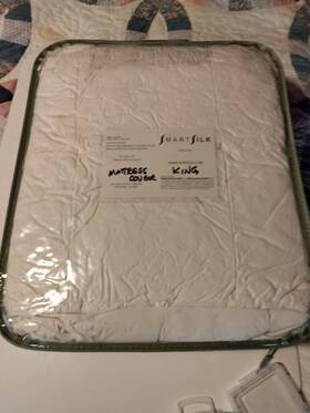 Smartsilk 627461040774 Smart Silk 100% Filled White King Comforter 90 Inch X 102