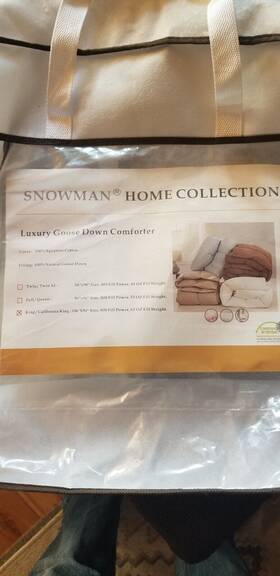 B09nsfxw3g Snowman Heavy Weight Comforter 600tc 800fp Luxury Down Fill 90% King Size Euc