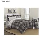 Soft Comforters Comforter Twin Gray Grey Plaid Bedspread Set Bedding