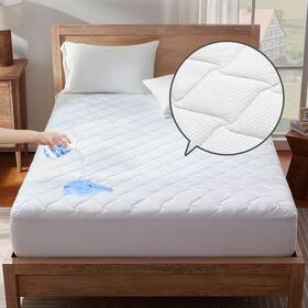 Sonive 794414942901 Waterproof Mattress Protector Pad - Machine Washable Breathable Topper