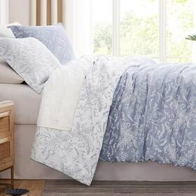 Southshore Fine Linens 611498676570 Queen Size Comforter Sets Hotel Quality Full / Winter Brush Blue